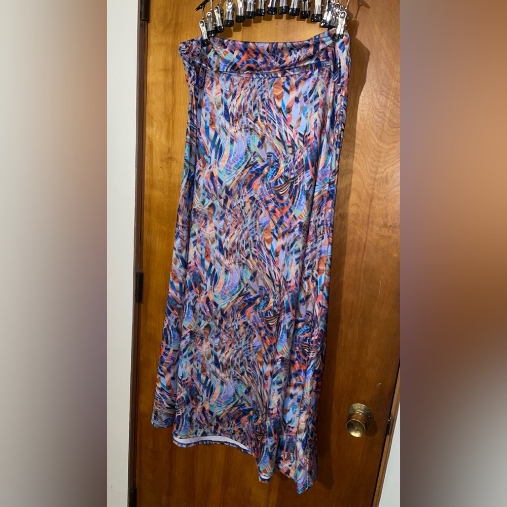 Multi-color maxi skirt
